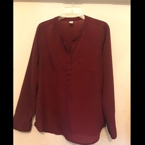 Maroon Old Navy tunic